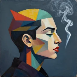 Supreme Marijuana Smoke profile picture by Sachin Teng, asymmetrical, Organic Painting , Matte Painting,  geometric shapes, hard edges, graffiti, street art:2 by Sachin Teng:4