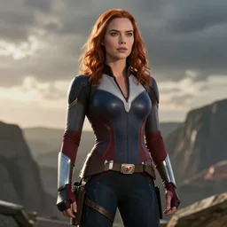 “A still of Kate Upton as Natasha Romanoff in the film Avengers, high definition”