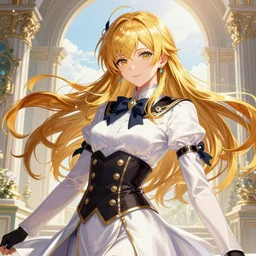a portrait of a lawful evil alignment personified as an absurdly beautiful, graceful, elegant, sophisticated, young idol, an ultrafine hyperdetailed illustration by kim jung gi, irakli nadar, intricate linework, bright colors, octopath traveler, final fantasy, unreal engine 5 highly rendered, global illumination, radiant light, detailed and intricate environment