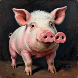pablo picasso as a pig