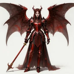 angel knight gothic girl in dark and red dragon armor. by gaston bussiere, by rembrandt, 1 6 6 7, artstation trending