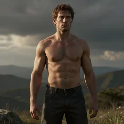 3D render of a man's body, regular build