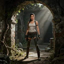 lara croft prison photo