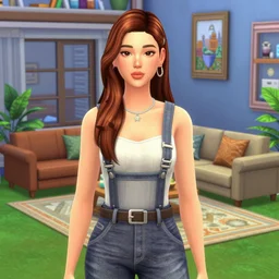 new york city in the style of the sims 4