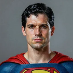 ultra - realistic head and shoulders portrait painting of superman. art by ken kelly. 4 k. ultra - realistic. highly detailed. epic lighting