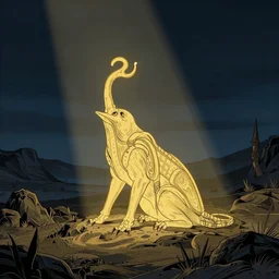 Polyphemous, illumination, simple lineart