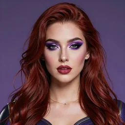 Thanos is a fabulous and wearing women's makeup, hyperdetailed, artstation, cgsociety, 8k