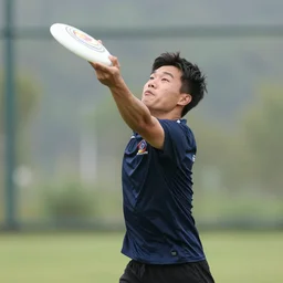 frisbee belting person in the face