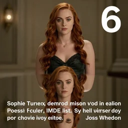 sophie turner as poisonivy, movie directed by joss whedon, movie still frame, promotional image, critically acclaimed, top 6 best movie ever imdb list, symmetrical shot, idiosyncratic, relentlessly detailed, cinematic colour palette