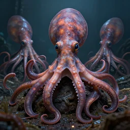 hyperrealistic dslr film still of early cuyler squidbillies, cephalopod, stunning 8 k octane comprehensive 3 d render, inspired by istvan sandorfi & greg rutkowski & unreal engine, perfect symmetry, dim volumetric cinematic lighting, extremely hyper - detailed coherence, extremely lifelike attributes & lifelike texture, intricate, masterpiece, artstation, stunning