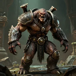 photography of a monster from the game quake ii