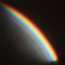glowing rainbow beam of light, vintage