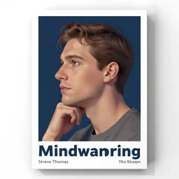 mind wandering, poster by Steve Thomas and Mike beeple Winklemann and Salvador Dali, screen print