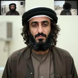Osama Bin Laden being arrested by military personnel, bodycam footage