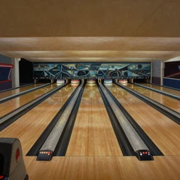 bowling alley set in the star wars universe, painting by ralph mcquarrie