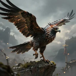 griffon, dynamic lighting, photorealistic fantasy concept art, trending on art station, stunning visuals, creative, cinematic, ultra detailed