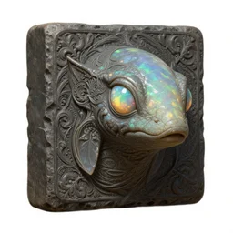 anthropomorphic square head in opal edgy darksandstone tadpole, intricate, elegant, highly detailed animal monster, digital painting, artstation, concept art, smooth, sharp focus, illustration, art by artgerm, bob eggleton, michael whelan, stephen hickman, richard corben, wayne barlowe, trending on artstation and greg rutkowski and alphonse mucha, 8 k