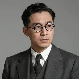 a portrait photo of a 1 9 2 0 s male in a suit with round glasses looking slightly concerned, atmospheric lighting, painted, sepia, intricate, ultra detailed by lee gibbons, well composed, best on artstation, cgsociety, epic, stunning, gorgeous, intricate detail, wow, masterpiece