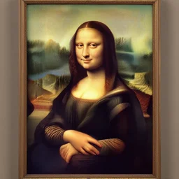 minion as the mona lisa, painting, davinci