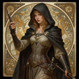 samara weaving as thief, female, d & d, fantasy, intricate, elegant, highly detailed, digital painting, artstation, concept art, matte, sharp focus, illustration, hearthstone, art by artgerm and greg rutkowski and alphonse mucha