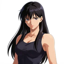 character portrait of hitomi from the critically acclaimed dead or alive series, art by mandy jurgens, trending on artstation, digital art