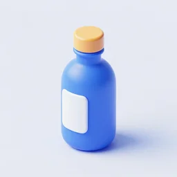 a bottle isometric 3 d icons for mobile game, 8 k resolution, gamedesign, octane render, blender 3 d