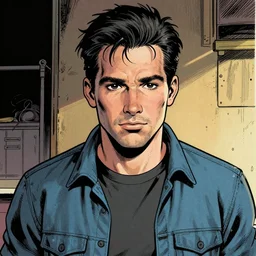 Portrait of comic book artist Shane Davis