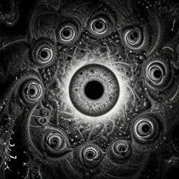 mandelbrot eye of god by dan hillier, high contrast, intricate, super resolution