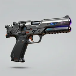 a cyberpunk gun in future , designed by Feng Zhu, concept art, trending on artstation