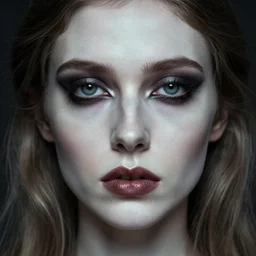 candid photographic close - up - portrait, goddess of death, by anne stokes, photorealism, uhd - resolution