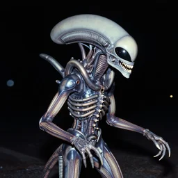 vintage photo of alien invasion xenomorph giger style, flash photography at night, retro 1 9 7 0 s kodachrome