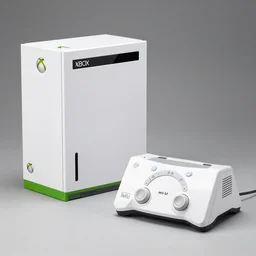 the xbox 3 6 0 fused with th nintendo wii u, product photo, studio lighting