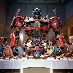 the transformers last supper