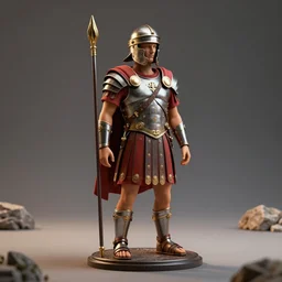 roman centurion doll octane render maya