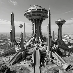 universe 25 dystopian future of society, made by H. R. Giger