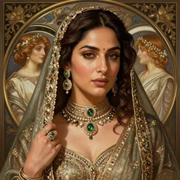 kareena kapoor, closeup, d & d, fantasy, intricate, elegant, highly detailed, digital painting, artstation, concept art, matte, sharp focus, illustration, art by artgerm and greg rutkowski and alphonse mucha