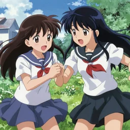 a battle of two real-life mahou shoujo girl, still of an epic japanese movie scene