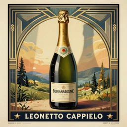 vintage poster pur champagne. art deco, french, realistic, cheerful, art work by leonetto cappiello