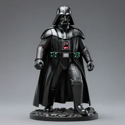 modern art statue of doomguy as darth vader - n 9