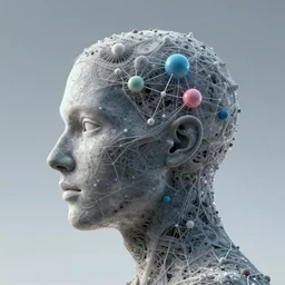 lost in the mind of a quantum god head surrealism