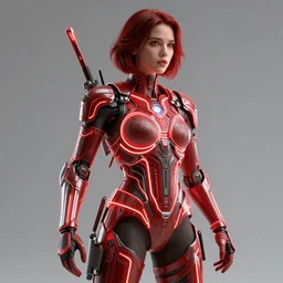 uma thurman in killl bill, red and white neon, concept art, intricate details, highly professionally detailed, cgsociety, highly detailed -