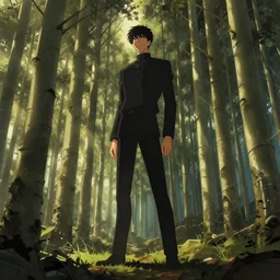 a tall figure standing in the aspen forest, dramatic lighting, illustration by Greg rutkowski, yoji shinkawa, 4k, digital art, concept art, trending on artstation