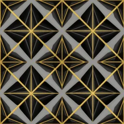 abstract repetitive pattern, black grey gold, detailed geometric vector illustration