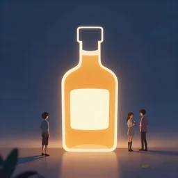 icon stylized minimalist whiskey bottle!, loftis, cory behance hd by jesper ejsing, by rhads, makoto shinkai and lois van baarle, ilya kuvshinov, rossdraws global illumination