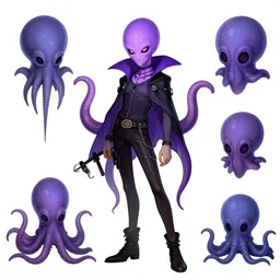 psychic punk rocker vampiric electrifying rockstar vampire squid concept character designs of various shapes and sizes by genndy tartakovsky and splatoon by nintendo and the psychonauts franchise by doublefine tim shafer artists for the new hotel transylvania film