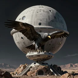 Jeff Bezos as Vulture at the helm of the Death Star