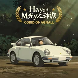 Hayao Miyazaki style car