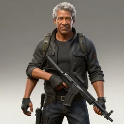 morgan freeman in counter - strike global offensive, 3 d art, game