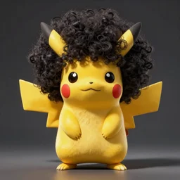 pikachu with afro hair