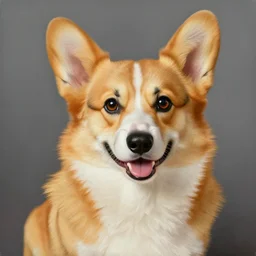 portrait of corgi Robocop, painting by Norman Rockwell, detailed, 4k